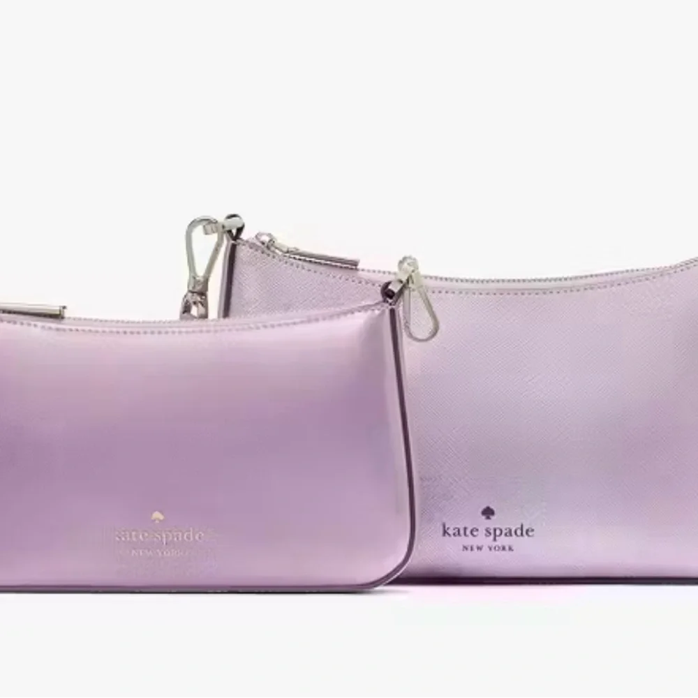 NWT Kate Spade Quartz Pink Duet Patent Crossbody Duo